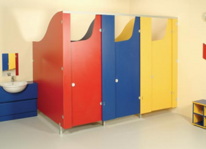 сантехническая кабина для детей разноцветная
